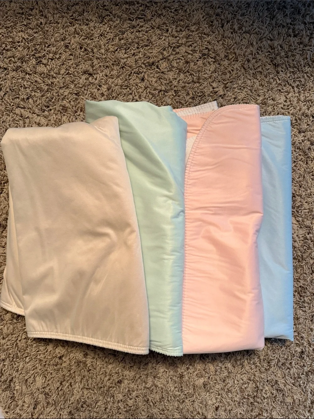 Kids Waterproof Changing Pad Covers - Pastel Blue, Pink, Mint, Cream